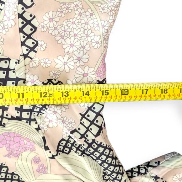 Y2K BCBG Silky Wrap Cheongsam Neck Blouse - Picture 8 of 10